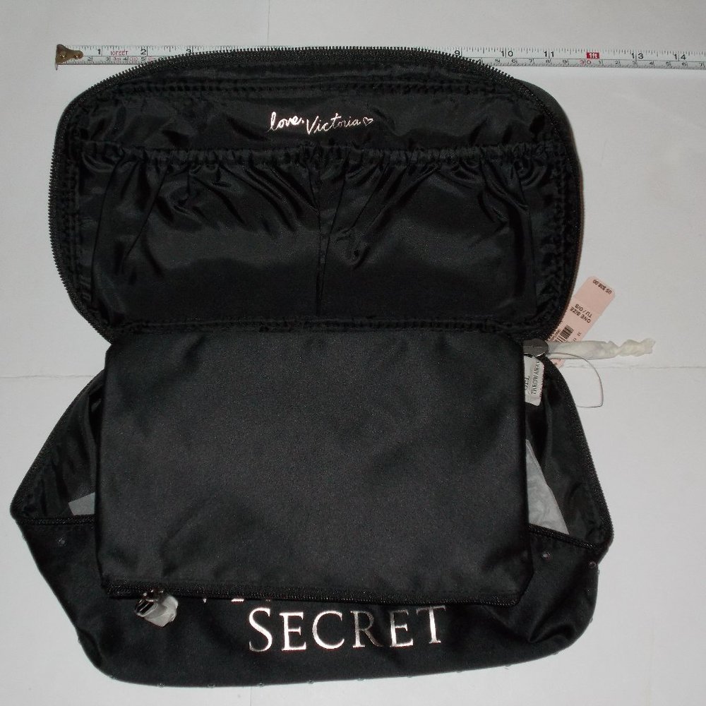 Victoria's secret black makeup travel case